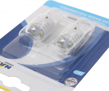 1 289 р. Лампа светодиодная 12V W21W 1.75W W3x16d 6500K блистер (2шт.) White Range Perfomance LED NARVA NARVA 180994000  с доставкой в г. Кемерово. Увеличить фотографию 2