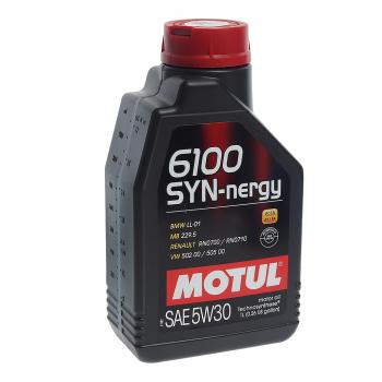 1 429 р. Масло моторное 6100 SYN-NERGIE 5W30 псинт.1л MOTUL MOTUL 112463  с доставкой в г. Кемерово. Увеличить фотографию 1