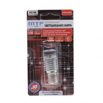 689 р. Лампа светодиодная 12V P21W BA15s блистер (1шт.) MTF MTF p21w360r  с доставкой в г. Кемерово. Увеличить фотографию 1