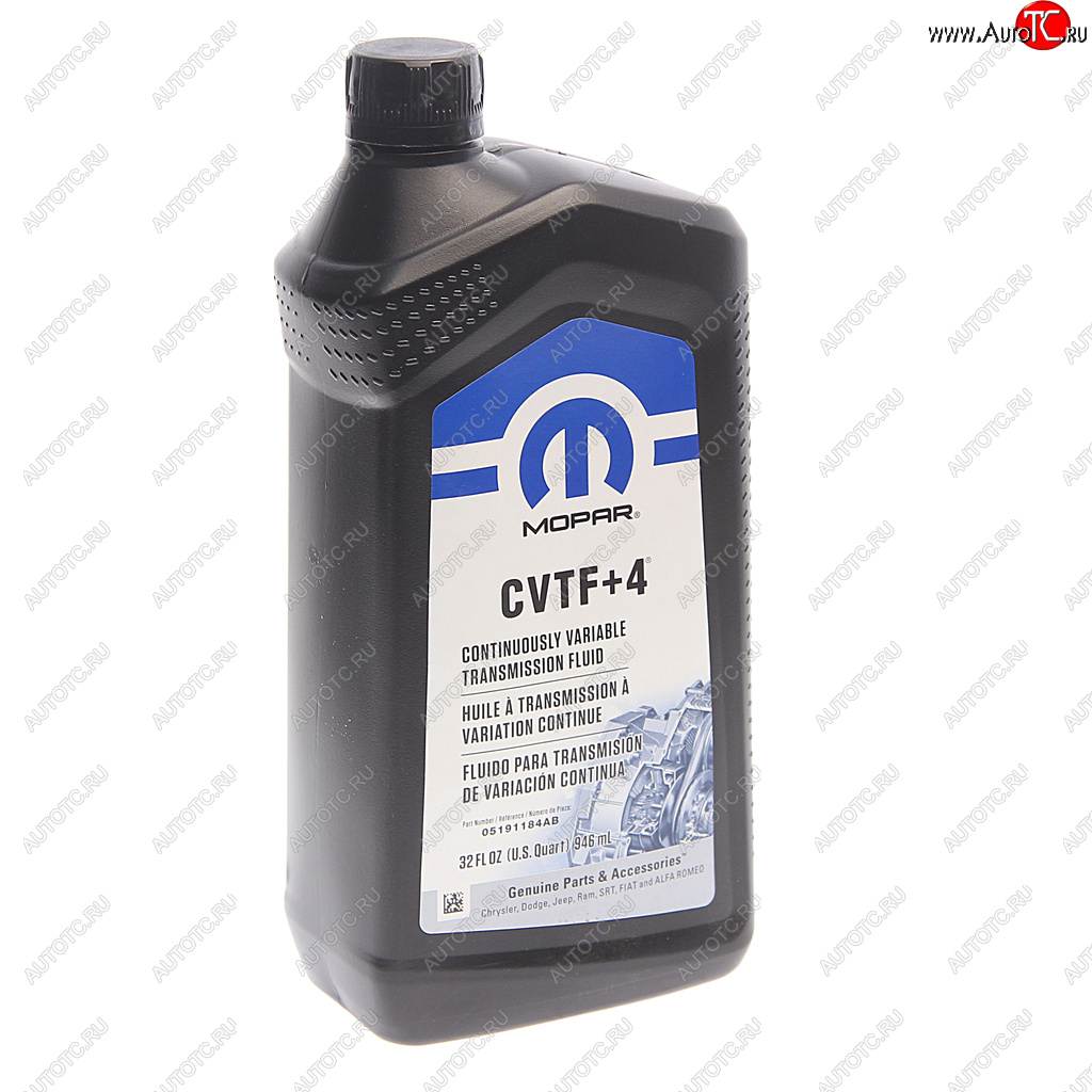 1 469 р. Масло трансмиссионное MOPAR ATF CVTF+4 0.946л OE CHRYSLER 05191184ab  с доставкой в г. Кемерово
