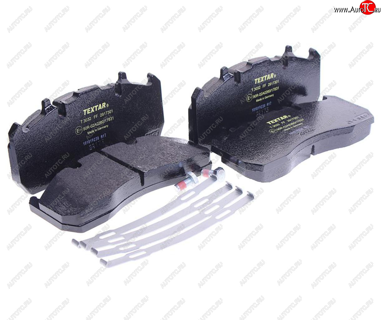 17 699 р. Колодки тормозные RENAULT Midlum дисковые (216x100x29) (4шт.) TEXTAR TEXTAR 2917301  с доставкой в г. Кемерово