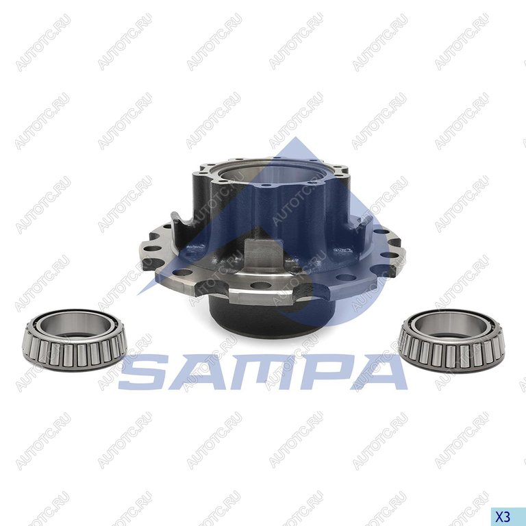 23 499 р. Ступица SCANIA P,R series задняя (с подшипником) SAMPA SAMPA 044.1051  с доставкой в г. Кемерово