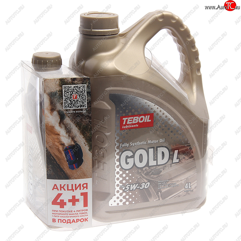 2 379 р. Масло моторное GOLD L 5W30 синт.4+1л TEBOIL TEBOIL 3453935p  с доставкой в г. Кемерово