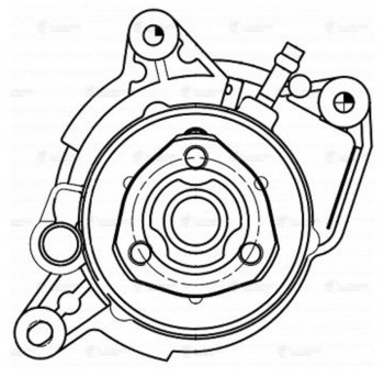 7 849 р. Насос водяной VW Golf (09-14) AUDI A3 (09-13) SKODA Rapid (13-),Yeti (10-) SEAT Ibiza (12-) LUZAR LUZAR lwp1833  с доставкой в г. Кемерово. Увеличить фотографию 4