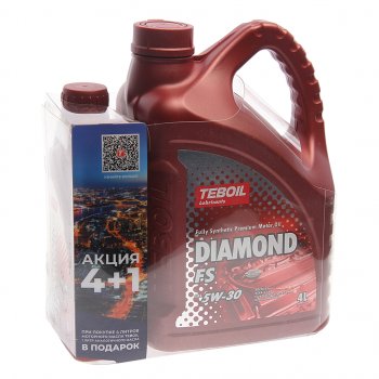 2 999 р. Масло моторное DIAMOND FS 5W30 синт.4+1л TEBOIL TEBOIL 3468594p  с доставкой в г. Кемерово. Увеличить фотографию 1