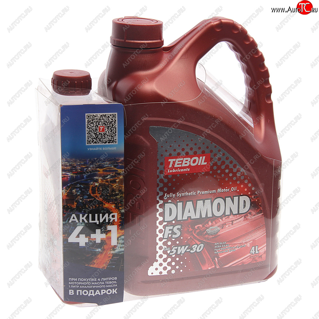 2 999 р. Масло моторное DIAMOND FS 5W30 синт.4+1л TEBOIL TEBOIL 3468594p  с доставкой в г. Кемерово