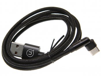 449 р. Кабель USB Type C 1м черный USAMS USAMS us-sj477 u60  с доставкой в г. Кемерово. Увеличить фотографию 1