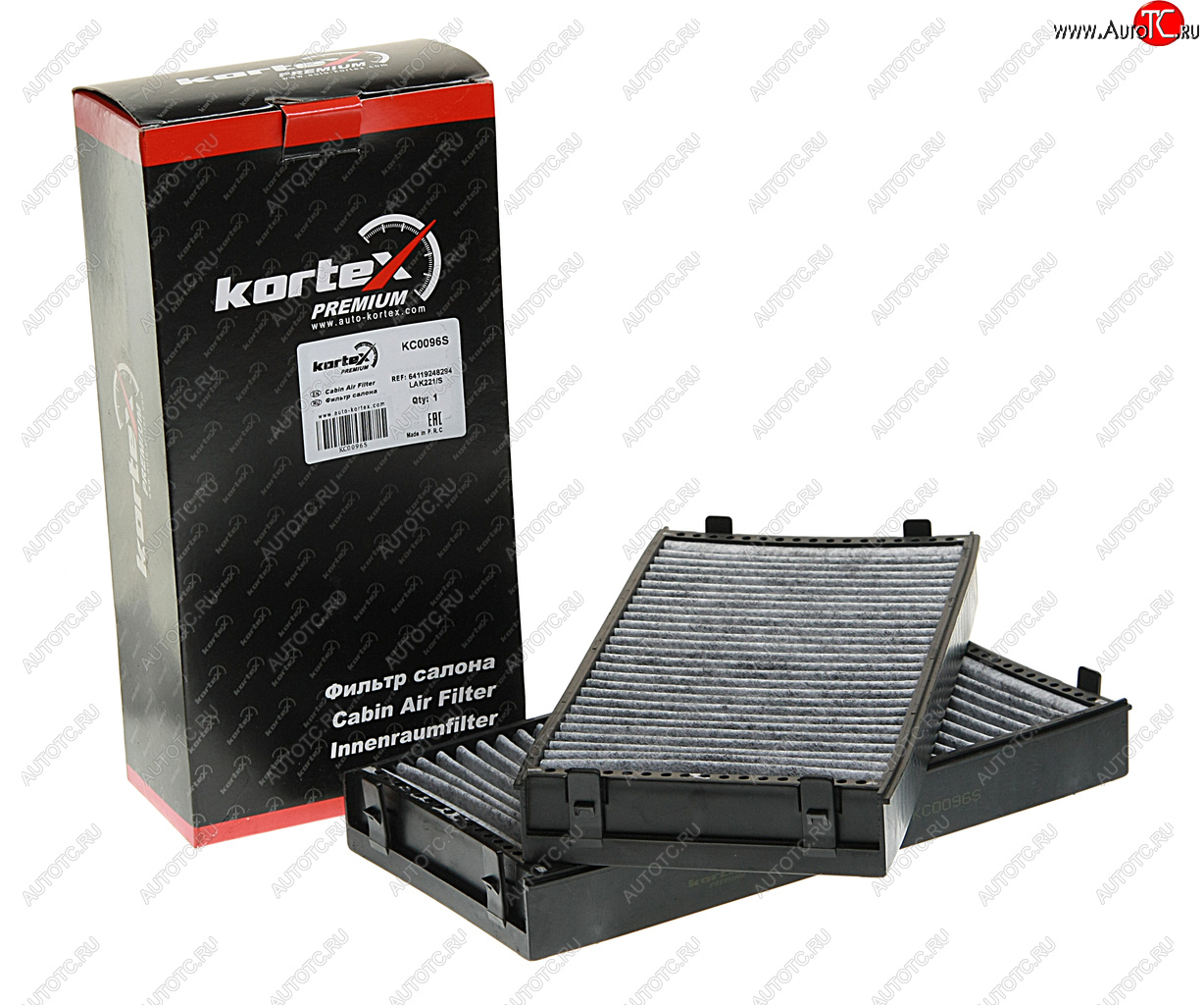1 579 р. Фильтр воздушный салона BMW X5 (E70),X6 (E71) угольный (2шт.) KORTEX KORTEX kc0096s KORTEX kc0096s  с доставкой в г. Кемерово