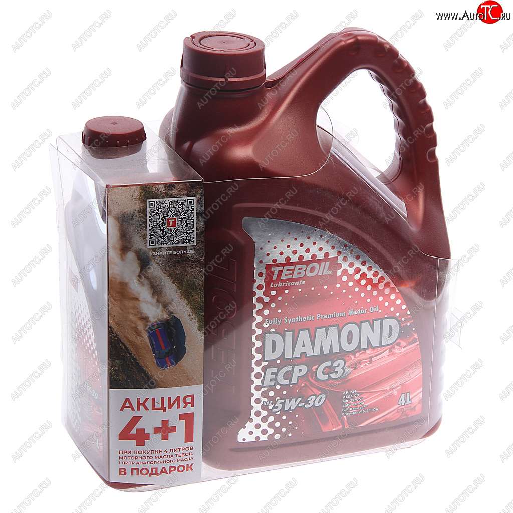 3 989 р. Масло моторное DIAMOND ECP C3 5W30 синт.4+1л TEBOIL TEBOIL 3453876p  с доставкой в г. Кемерово
