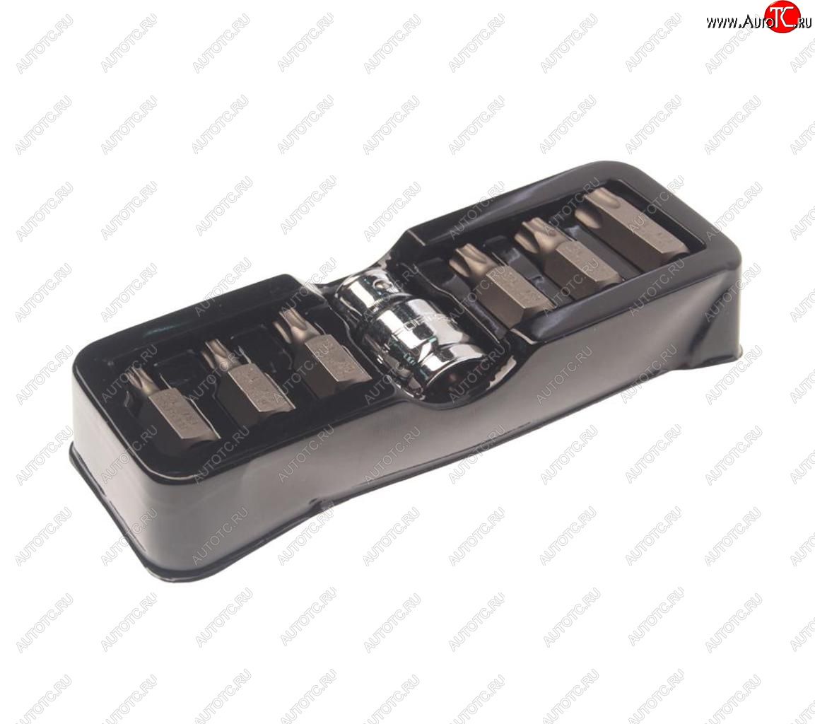 379 р. Набор бит 12 TORX T25-T55 с держателем 7 предметов в ложементе ROCKFORCE ROCKFORCE rf-4074  с доставкой в г. Кемерово