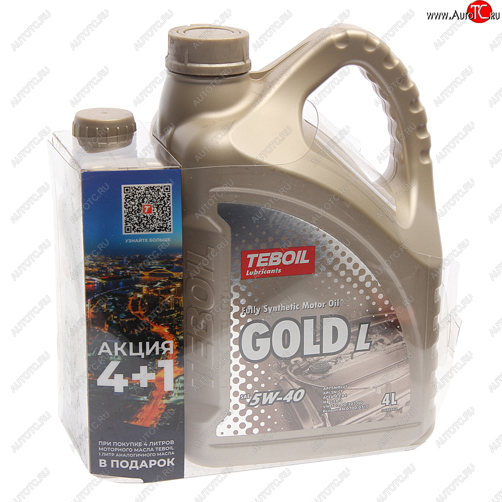 2 699 р. Масло моторное GOLD L 5W40 синт.4+1л TEBOIL TEBOIL 3475041p  с доставкой в г. Кемерово