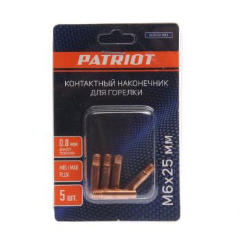 299 р. Наконечник контактный M6х25мм d=0.8мм (5шт.) PATRIOT PATRIOT 605001812  с доставкой в г. Кемерово. Увеличить фотографию 1