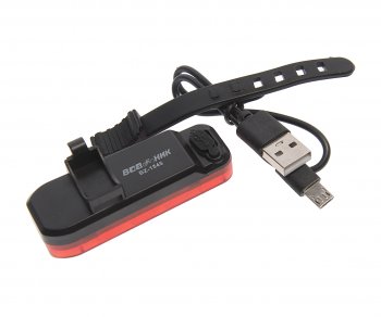 419 р. Фонарь велосипедный задний USB с аккумулятором NO NAME bz-1545  с доставкой в г. Кемерово. Увеличить фотографию 2
