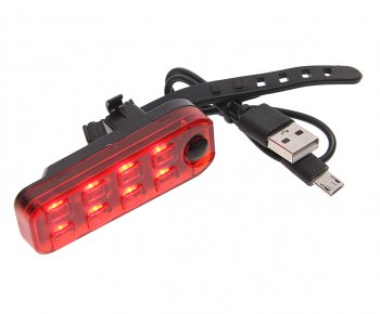 419 р. Фонарь велосипедный задний USB с аккумулятором NO NAME bz-1545  с доставкой в г. Кемерово. Увеличить фотографию 1