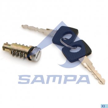299 р. Личинка КАМАЗ-5490 MERCEDES Atego,Actros,Sprinter VW LT замка двери передней с ключом SAMPA SAMPA 204.121  с доставкой в г. Кемерово. Увеличить фотографию 1