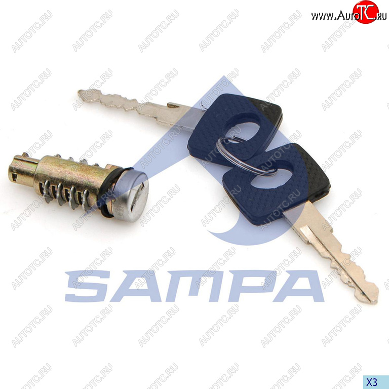 299 р. Личинка КАМАЗ-5490 MERCEDES Atego,Actros,Sprinter VW LT замка двери передней с ключом SAMPA SAMPA 204.121  с доставкой в г. Кемерово