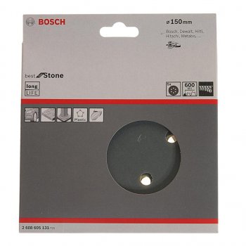 429 р. Бумага наждачная на липучке D150 Р600 8 отверстий 5шт. BOSCH BOSCH 2608605131 BOSCH 2608605131  с доставкой в г. Кемерово. Увеличить фотографию 1
