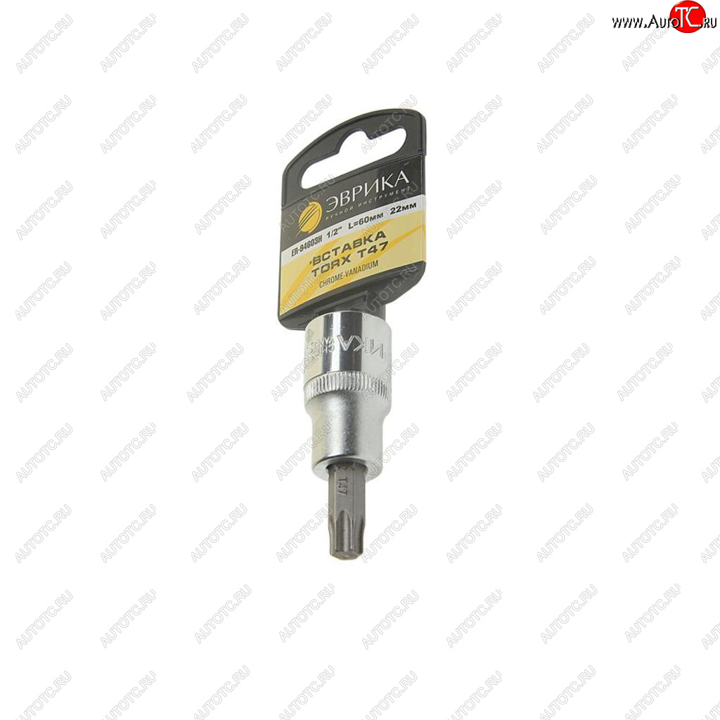 68 р. Бита-головка 12 TORX T47х22мм L=60мм с держателем ЭВРИКА ЭВРИКА er-94603h  с доставкой в г. Кемерово