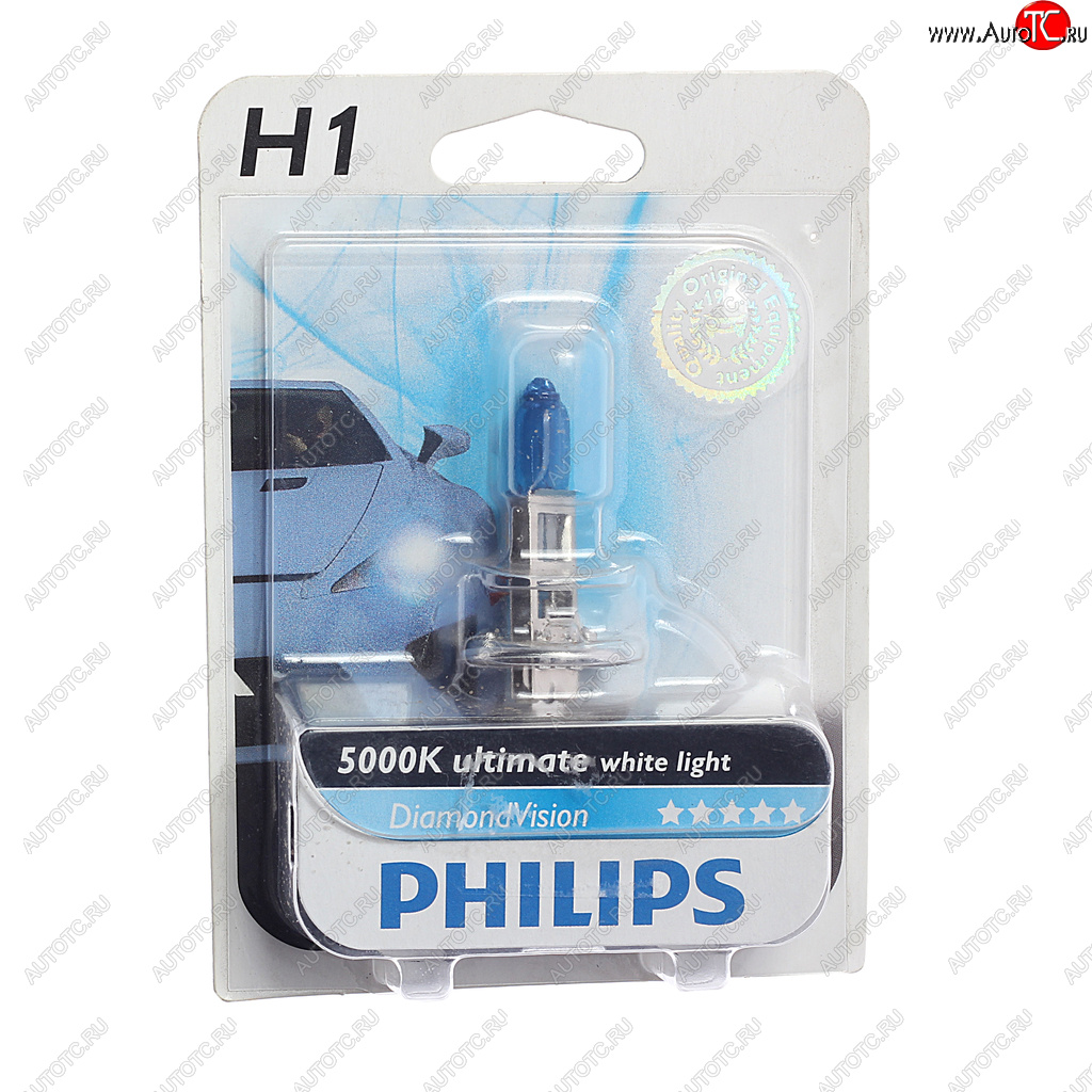 1 189 р. Лампа 12V H1 55W P14.5s блистер (1шт.) Diamond Vision PHILIPS PHILIPS 12258dvb1  с доставкой в г. Кемерово