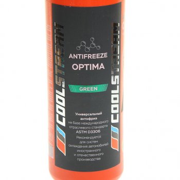 290 р. Антифриз зеленый -40C 1.1кг1л Optima COOL STREAM COOL STREAM cs-010701-gr  с доставкой в г. Кемерово. Увеличить фотографию 2