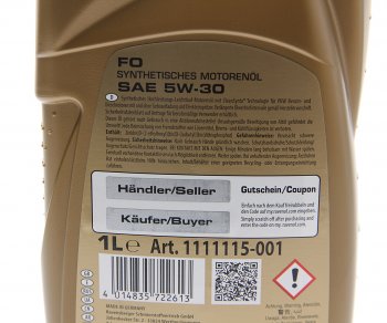 1 349 р. Масло моторное FO 5W30 синт.1л RAVENOL RAVENOL 1111115-001  с доставкой в г. Кемерово. Увеличить фотографию 2