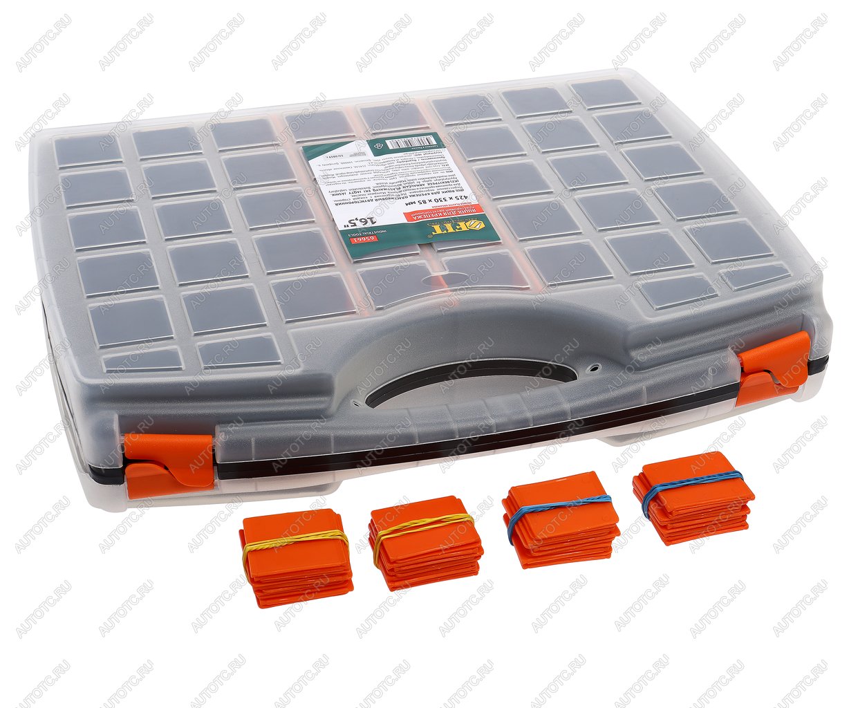 1 229 р. Ящик-органайзер 425х330х85мм двусторонний FIT FIT 65661  с доставкой в г. Кемерово