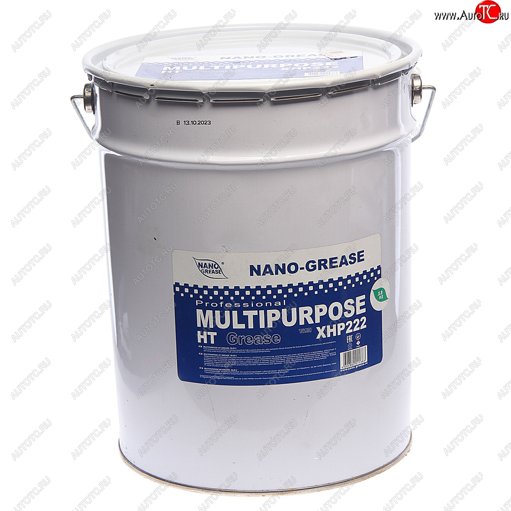 14 549 р. Смазка литиевая высокотемпературная BLUE MULTIPURPOSE HT Grease 18кг (синяя) NANO NANO 4979ф  с доставкой в г. Кемерово