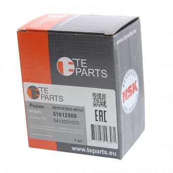 2 169 р. Ролик приводного ремня MERCEDES Atego натяжителя (ролик пластик) TE PARTS TE PARTS 51012508  с доставкой в г. Кемерово. Увеличить фотографию 3