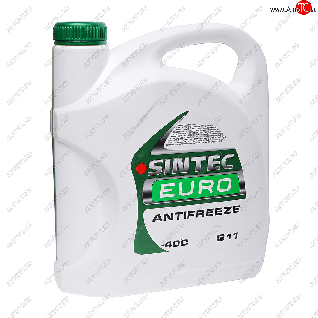 1 269 р. Антифриз зеленый -40C 5кг G11 Euro SINTEC SINTEC 990554  с доставкой в г. Кемерово
