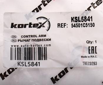 6 849 р. Рычаг подвески KIA Sorento (15-) передней нижний правый KORTEX KORTEX ksl5841  с доставкой в г. Кемерово. Увеличить фотографию 4