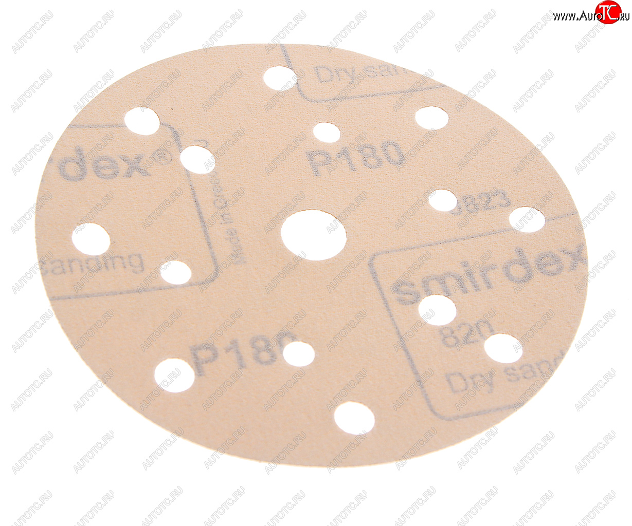 38 р. Круг абразивный на липучке P180 d=150 15 отв. SMIRDEX SMIRDEX 820415180  с доставкой в г. Кемерово