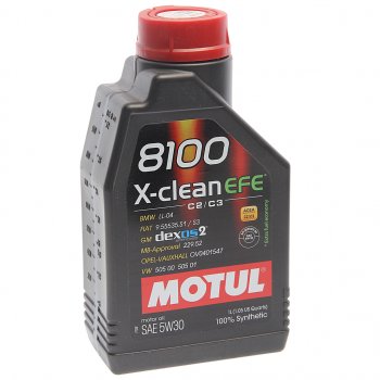 1 589 р. Масло моторное 8100 X-CLEAN EFE 5W30 синт.1л MOTUL MOTUL 111687  с доставкой в г. Кемерово. Увеличить фотографию 1