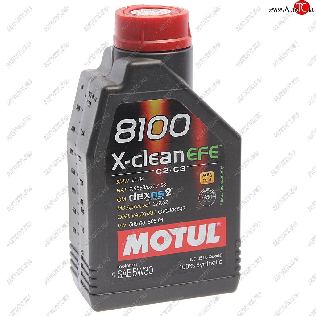 1 589 р. Масло моторное 8100 X-CLEAN EFE 5W30 синт.1л MOTUL MOTUL 111687  с доставкой в г. Кемерово