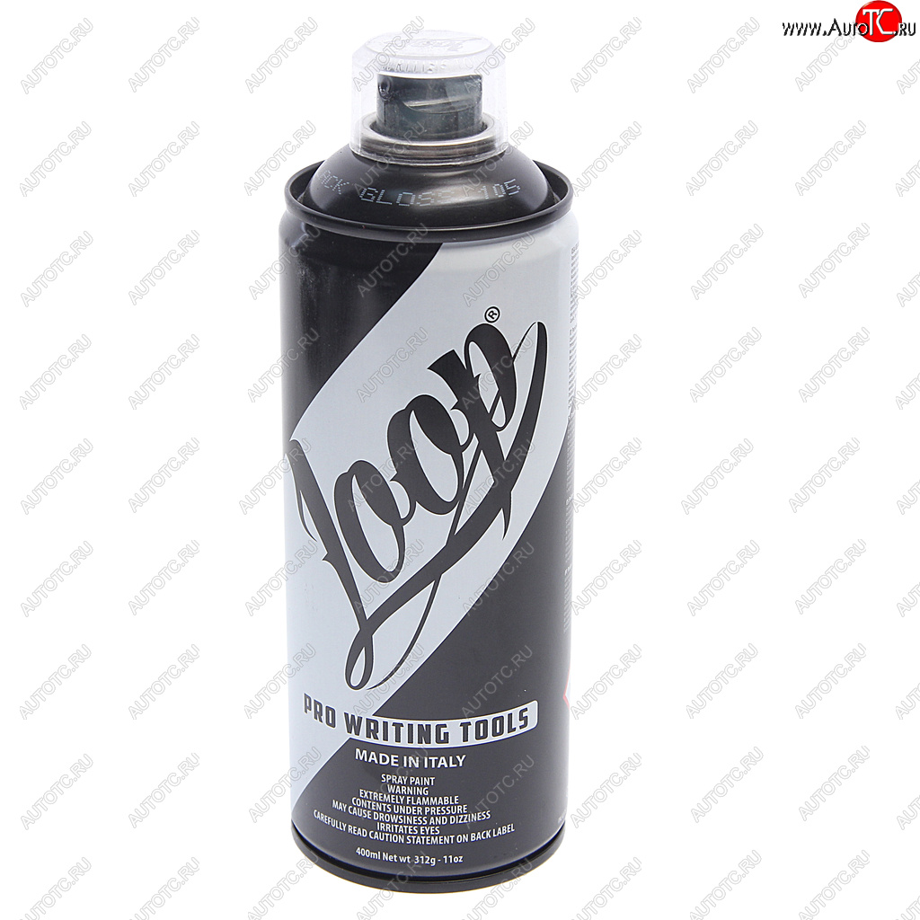 579 р. Краска для граффити черная глянцевая 400мл LOOP LOOP 105-lp  с доставкой в г. Кемерово