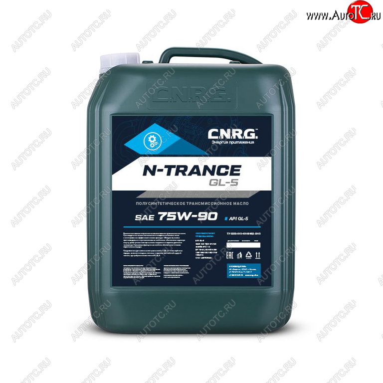 9 849 р. Масло трансмиссионное N-Trance GL-5 75W90 псинт.20л CNRG CNRG cnrg-042-0020  с доставкой в г. Кемерово