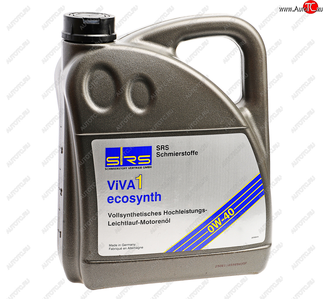 7 299 р. Масло моторное VIVA 1 ECOSYNTH 0W40 синт.4л SRS SRS 4033885000854  с доставкой в г. Кемерово