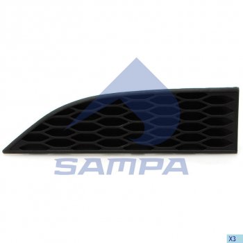 190 р. Накладка бампера MERCEDES Actros MP3 в спойлер правая (узкая) SAMPA SAMPA 18100563  с доставкой в г. Кемерово. Увеличить фотографию 1