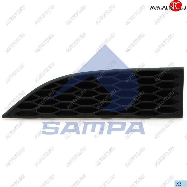 190 р. Накладка бампера MERCEDES Actros MP3 в спойлер правая (узкая) SAMPA SAMPA 18100563  с доставкой в г. Кемерово