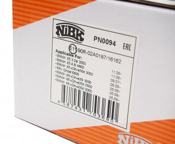 5 949 р. Колодки тормозные передние (4шт.) NIBK BMW X5 E70 дорестайлинг (2006-2010)  с доставкой в г. Кемерово. Увеличить фотографию 3