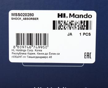 5 999 р. Амортизатор MAZDA CX-9 (07-) передний правый газовый MANDO MANDO mss020280 MANDO mss020280  с доставкой в г. Кемерово. Увеличить фотографию 4