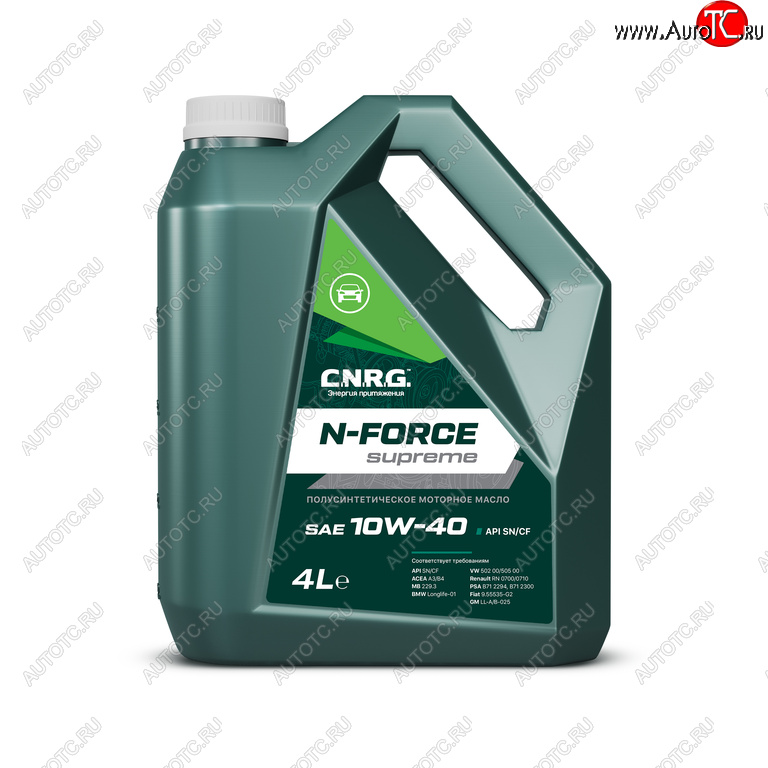 1 479 р. Масло моторное N-Force Supreme SNCFA3B4 10W40 псинт.4л CNRG CNRG cnrg-026-0004p  с доставкой в г. Кемерово