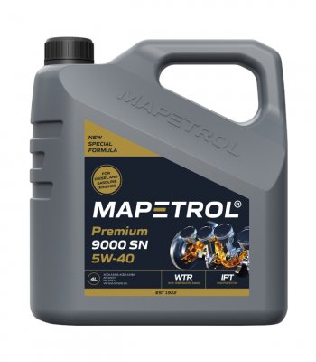 4 299 р. Масло моторное PREMIUM 9000 SN 5W40 синт.4л MAPETROL MAPETROL map0035  с доставкой в г. Кемерово. Увеличить фотографию 1