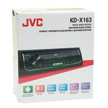 5 999 р. Магнитола автомобильная 1DIN JVC JVC kd-x163 JVC kd-x163  с доставкой в г. Кемерово. Увеличить фотографию 3