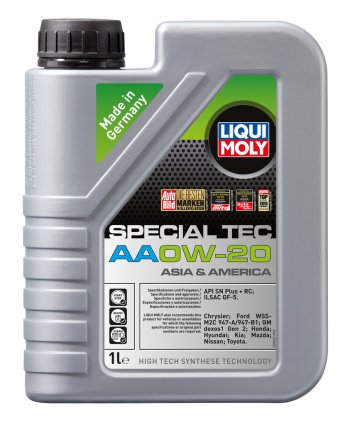 1 899 р. Масло моторное SPECIAL TEC AA SN ILSAC GF-5 0W20 синт.1л LIQUI MOLY LIQUI MOLY 6738  с доставкой в г. Кемерово. Увеличить фотографию 1