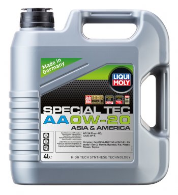 6 499 р. Масло моторное SPECIAL TEC AA SN ILSAC GF-5 0W20 синт.4л LIQUI MOLY LIQUI MOLY 9705  с доставкой в г. Кемерово. Увеличить фотографию 1
