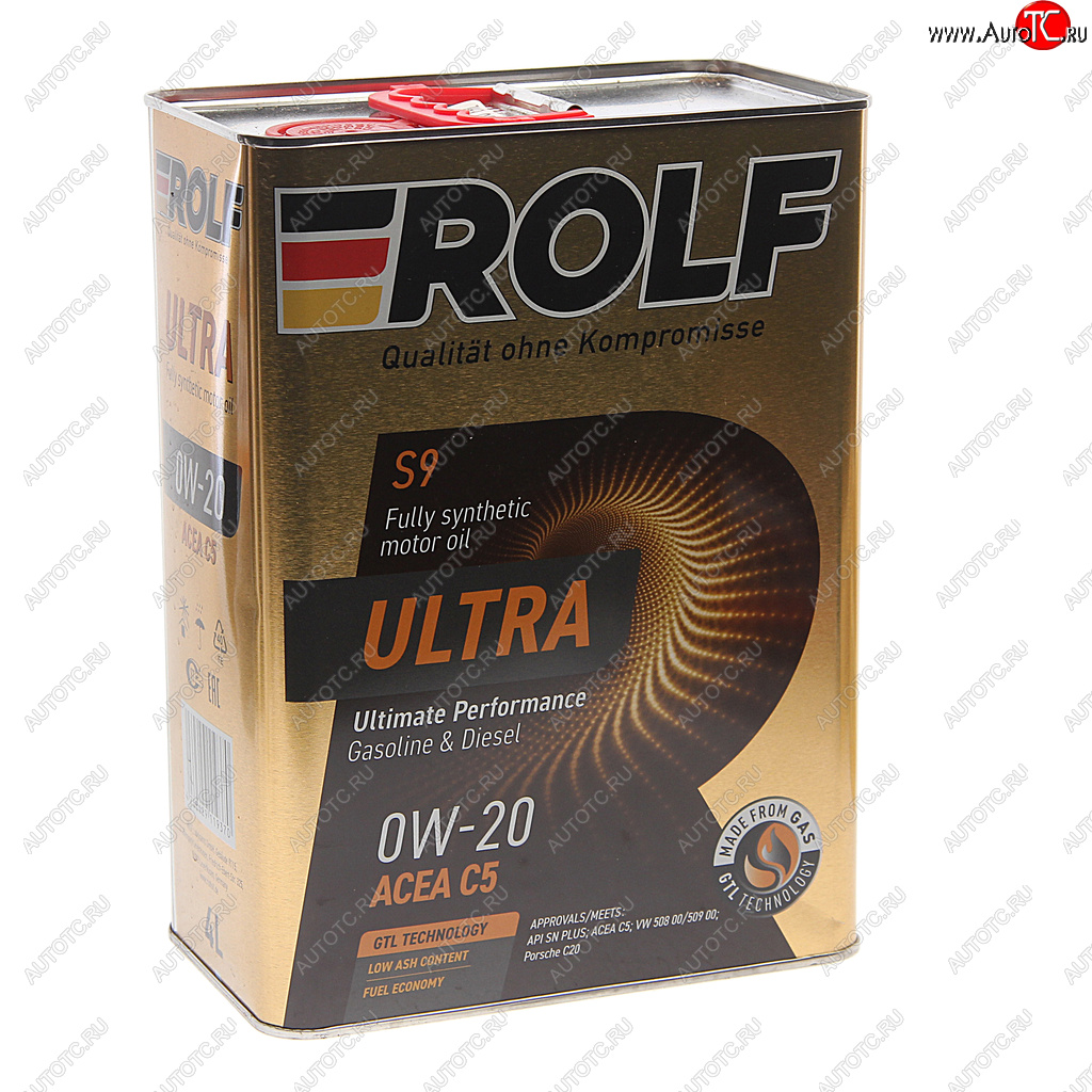 4 299 р. Масло моторное ULTRA C5 0W20 синт.4л ROLF ROLF 322940  с доставкой в г. Кемерово