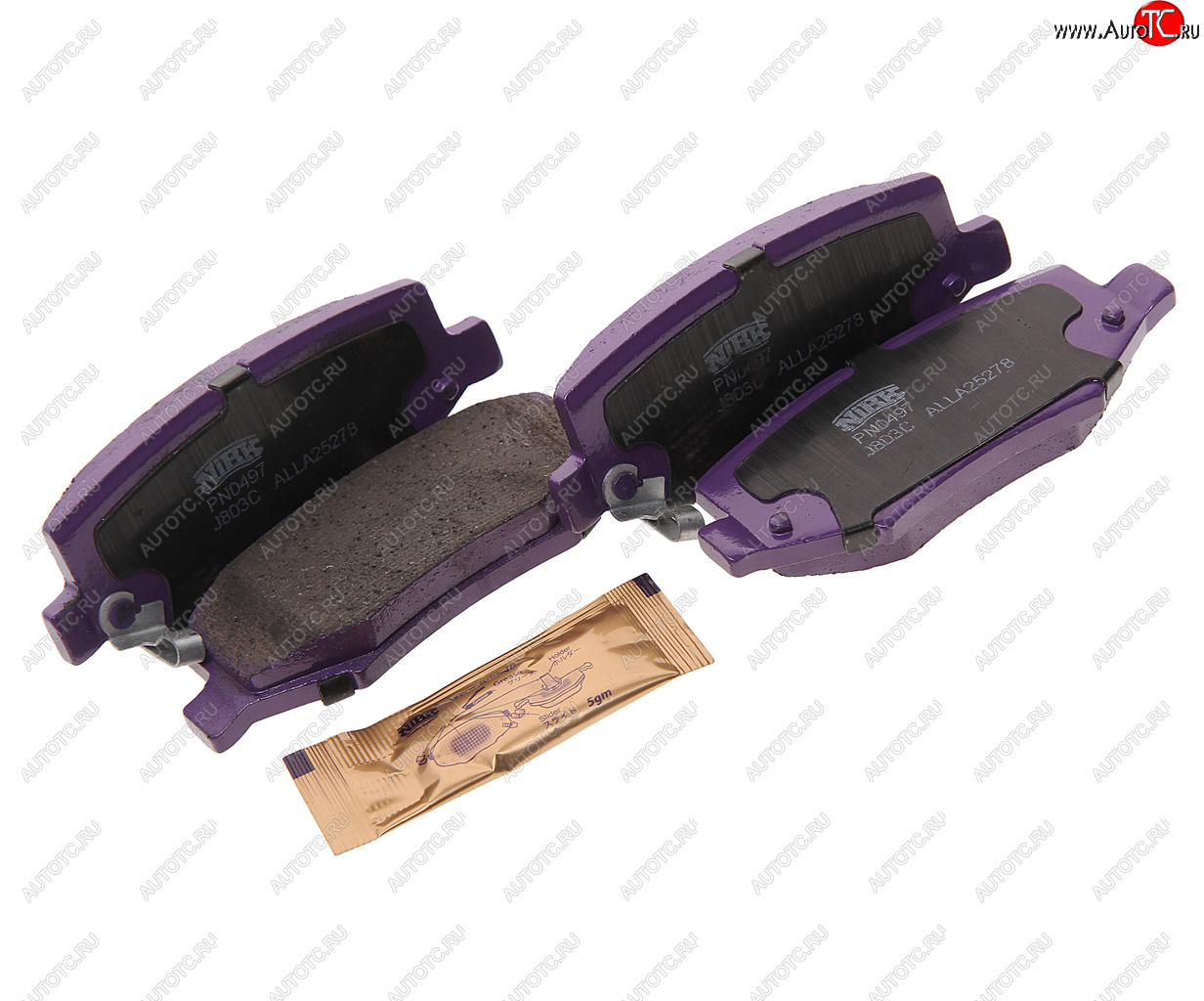 3 999 р. Колодки тормозные DODGE Caravan задние (4шт.) NIBK NIBK pn0497 NIBK pn0497  с доставкой в г. Кемерово