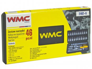 799 р. Набор головок торцевых и бит-головок 14 46 предметов WMC TOOLS WMC TOOLS wmc-2462-5  с доставкой в г. Кемерово. Увеличить фотографию 2