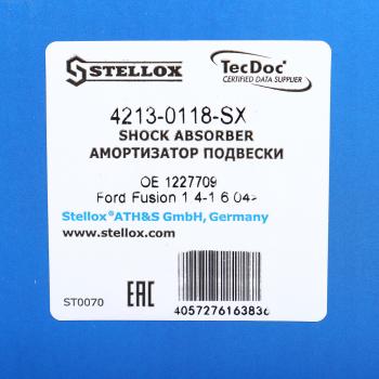 3 269 р. Амортизатор FORD Fusion (02-12) передний правый STELLOX STELLOX 42130118sx  с доставкой в г. Кемерово. Увеличить фотографию 4