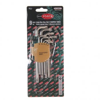 619 р. Набор ключей TORX T10Н-Т50Н Г-образных 9 предметов с держателем ROCKFORCE ROCKFORCE rf-5098tl  с доставкой в г. Кемерово. Увеличить фотографию 3